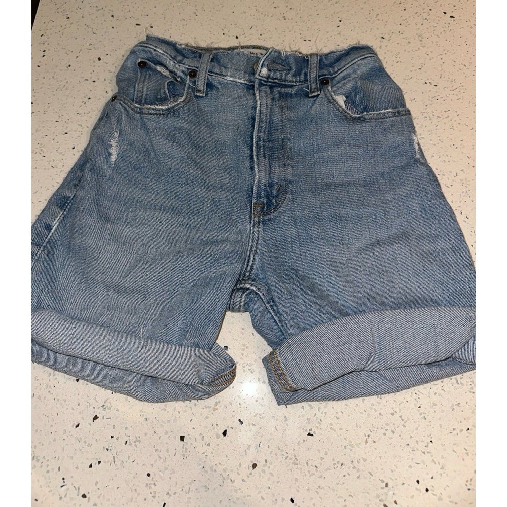 Abercrombie High Rise Jean shorts